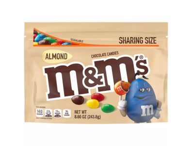 Chocolate M&M'S Caramelos y almendras Tamaño para compartir 8,6 oz
