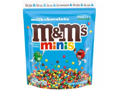 Chocolate M&M'S Mini caramelos con leche, tamaño para fiestas 31,5 oz