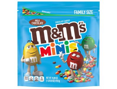 Chocolate M&M'S Minis Caramelos con leche Tamaño familiar 16,9 oz