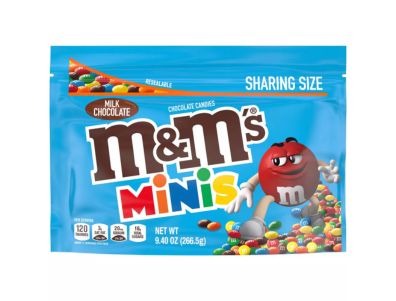 Chocolate M&M'S Minis Caramelos con leche en tamaño para compartir 9,4 oz