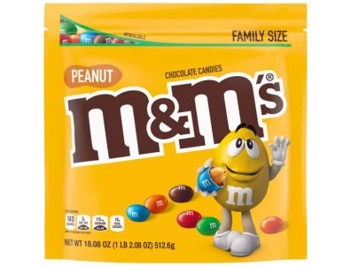 Chocolate M&M'S Caramelos y maní tamaño familiar 18,08 oz