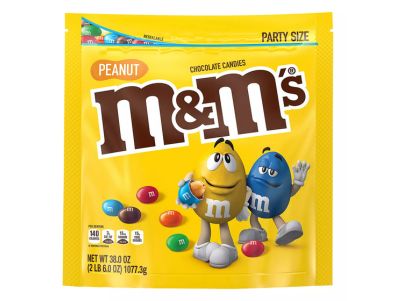 Chocolate M&M'S Caramelo con leche y maní Tamaño para fiestas 38 oz