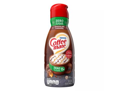 Crema para café Coffee Mate de Nestlé Chocolate y caramelo sin azúcar 32 oz