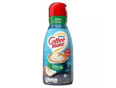 Crema para café Coffee Mate de Nestlé Crema de coco sin azúcar 32 oz