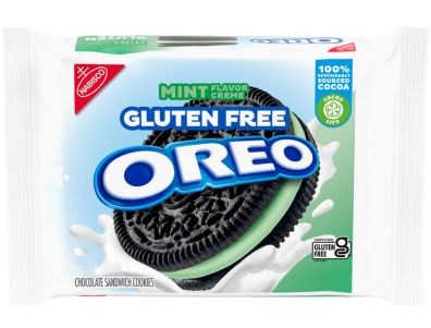 Galletas OREO de chocolate con crema de menta sin gluten, 12,47 oz