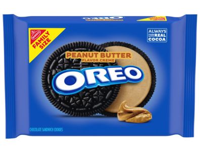 Galletas OREO con crema y mantequilla de maní, tamaño familiar, 17 oz