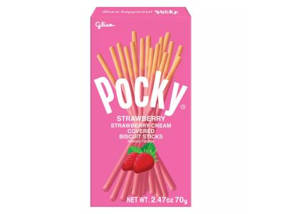 Palitos Pocky de galleta cubiertos de fresas 2,47 oz