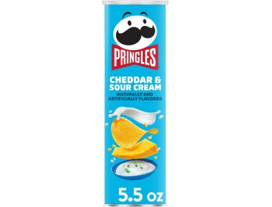 Papas fritas Pringles queso cheddar y crema agria, 5,5 oz
