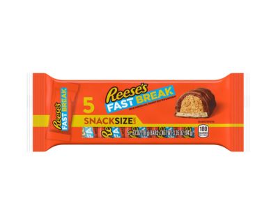 chocolate Reese mantequilla de maní y turrón Fast Break tamaño snack 0,67 oz (paquete de 5)