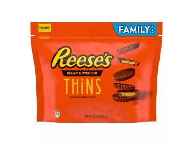 Chocolate Reese's THiNS Caramelos de mantequilla de maní Paquete familiar 12,03 oz