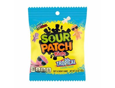 bolsa de SOUR PATCH KIDS con sabor tropical, 3,6 oz