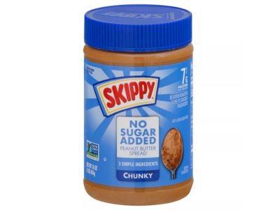 Crema de cacahuate Skippy en trozos sin azúcar agregada 16 oz