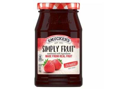 Mermelada untable Smucker de fresa Simply Fruit de 10 oz