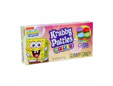 caja de dulces de colores de Bob Esponja, Cangreburgers, 1 unidad