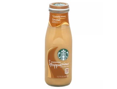 Starbucks Bebida de café helado Frappuccino con caramelo de 13,7 oz