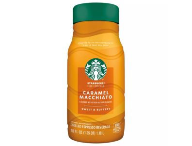 Café frío Starbucks de espresso helada con macchiato de caramelo de 40 oz