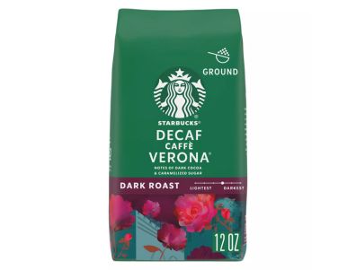 Starbucks Café molido Caffe Verona descafeinado oscuro de 12 oz