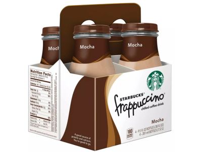 Café frío Starbucks Mocha Frappuccino, botellas de 9,5 oz paquete de 4