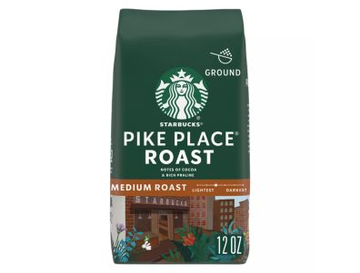 Café molido Starbucks de tueste medio descafeinado Pike Place Roast de 12 oz