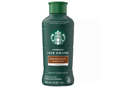 Café frío Starbucks negro helado de tueste medio sin azúcar de 48 oz