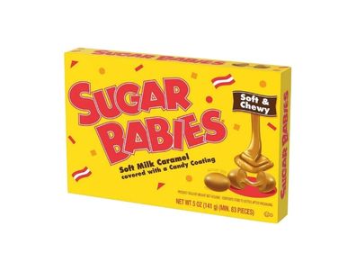 caja de Caramelos Sugar Babies de leche blanda de teatro, 5 oz