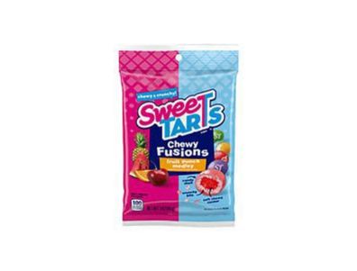 bolsa de SweeTARTS Chewy Fusions Candy masticables, mezcla de ponche de frutas, 3 oz