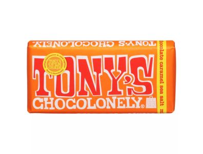 Chocolate Tony's Chocolonely Barra de caramelo grande con leche y sal marina 6,35 oz