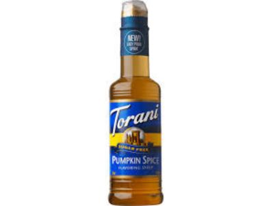 miel para cafe Torani con especias de calabaza y sin azúcar, cero calorías, 12,7 oz