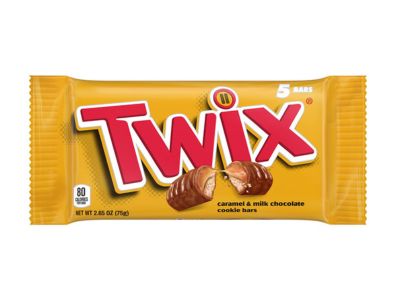 chocolate Twix, galletas y caramelo, 2,65 oz, 5 unidades