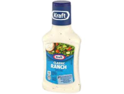 Aderezo Ranch Classic Kraft para ensaladas, botellas de 8 oz