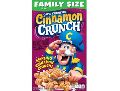 Cereal Cap'n Crunch con canela, 19,4 oz