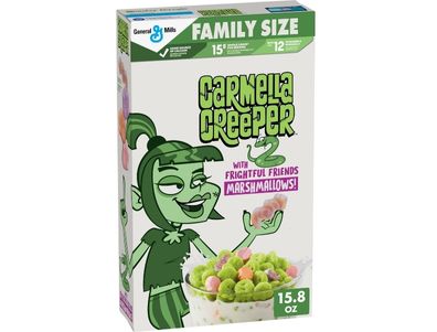 Cereal Carmella Creeper con malvaviscos Frightful Friends, tamaño familiar, 15,8 oz