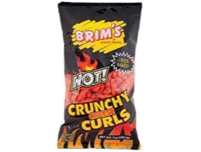 crunchy curls hot de Brim, bolsas de 7 oz