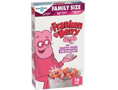 Cereal Franken Berry con malvaviscos Frightful Friends, tamaño familiar, 16 oz