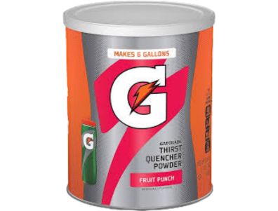 Gatorade en polvo ponche de frutas, 51 oz.