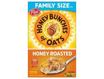 cereal Honey Bunches of Oats Cereales tostados con miel y crujientes, caja de 18 oz