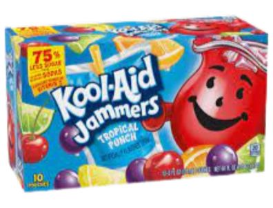 jugo Kool-Aid Jammers sabor a ponche tropical, sobres 10 unidades