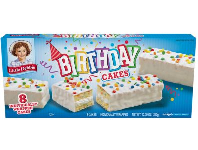 Pastelito Little Debbie birthdaycake 8 unidades