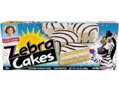 pastelito Little Debbie de zebra 10 unidades