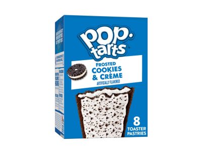 Galletas Pop-Tarts glaseadas Cookies and Crème, instantáneos, caja de 8 unidades