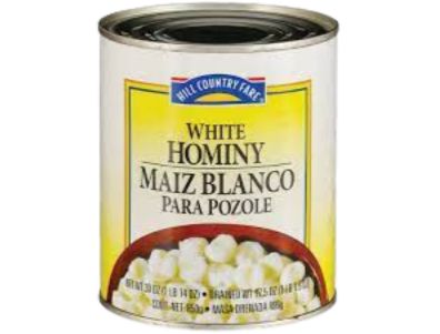 Maíz pozolero Hill Country Fare blanco, 108 oz