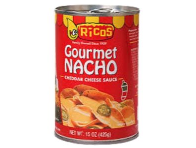 queso Ricos cheddar para nachos gourmet, 15 oz