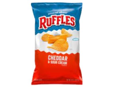 Ruffles con crema agria y queso cheddar  8 oz