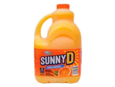 jugo Sunny D Ponche cítrico con sabor a naranja original y picante 1 galón