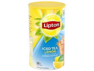 polvo de té helado Lipton de limón 100 oz